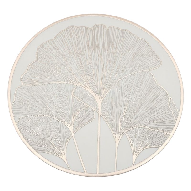 Set De Table Vinyle Feuille Métallique Chic Et Moderne 6 Pièces