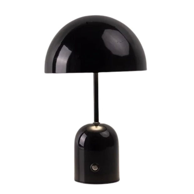 Lampe Champignon Noire Rechargeable Et Contemporaine
