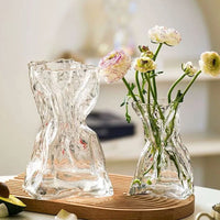 Vase en Cristal Transparent pour Plantes Hydroponiques