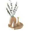 Vase en Bois Naturel Style Japonais