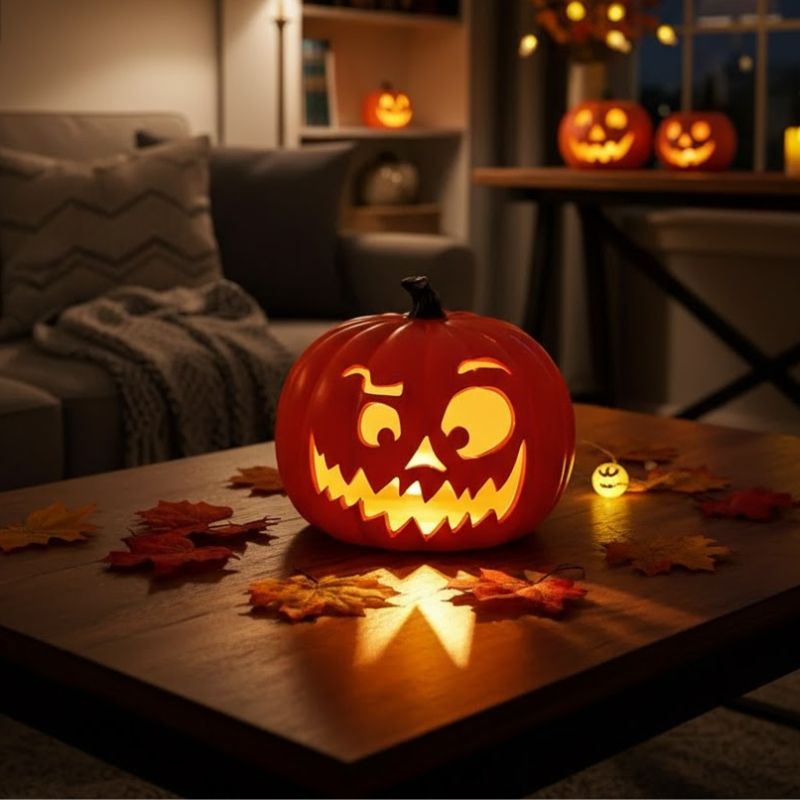 Citrouilles Halloween Lumineuse et  Réaliste