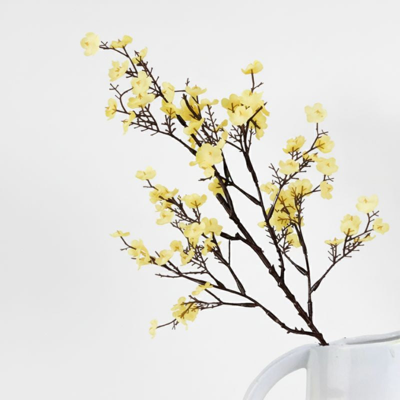 Fleur Artificielle Jaune Style Printanier Décoratif
