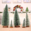 Sapin en Bois Miniature avec Neige Artificielle