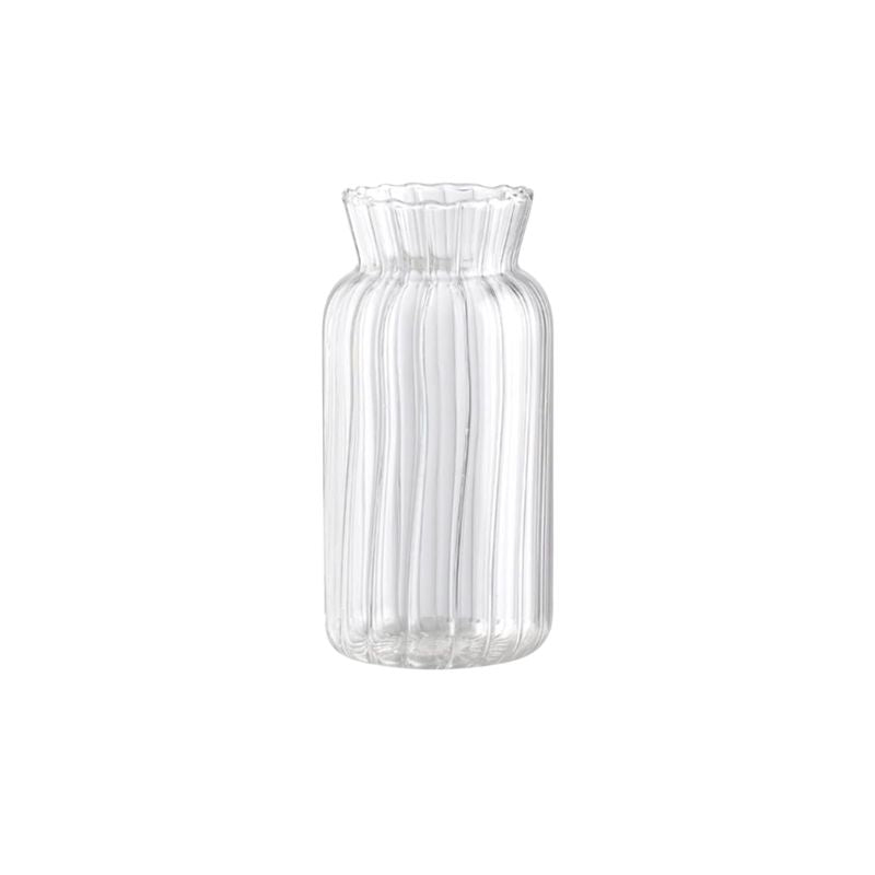 Vase Transparent en Verre de Style Nordique