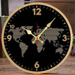 Horloge Murale Avec Design Carte Du Monde