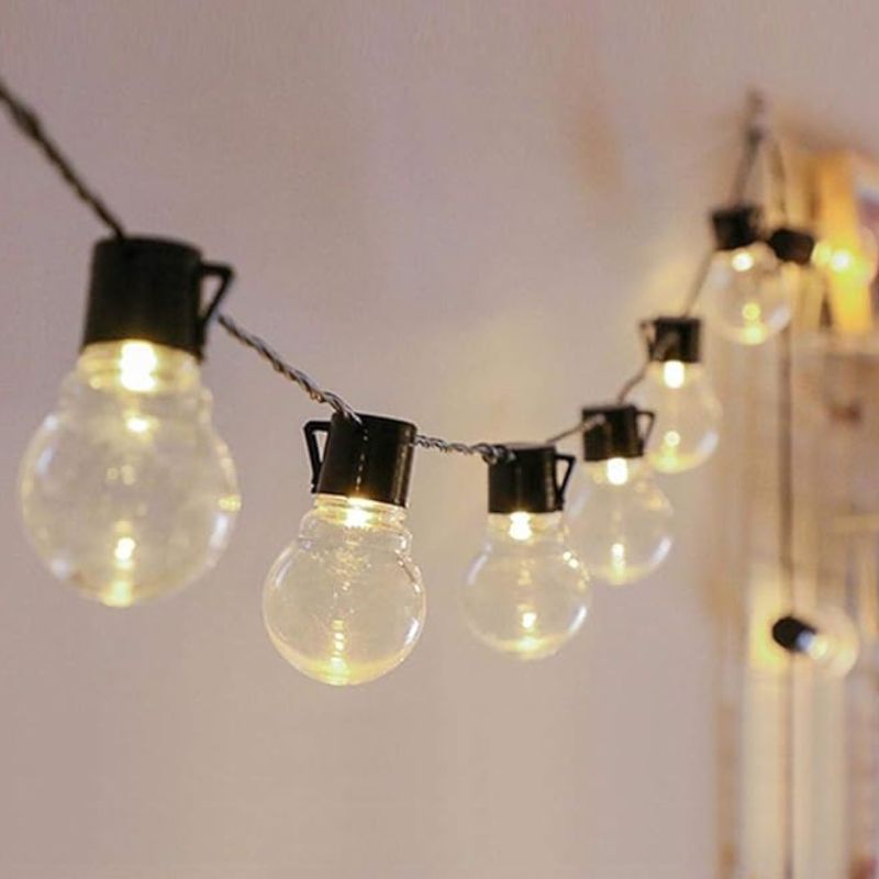 Guirlandes Guinguette Blanc Chaud Transparentes LED