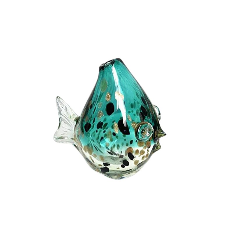 Vase Murrano Poisson en Verre