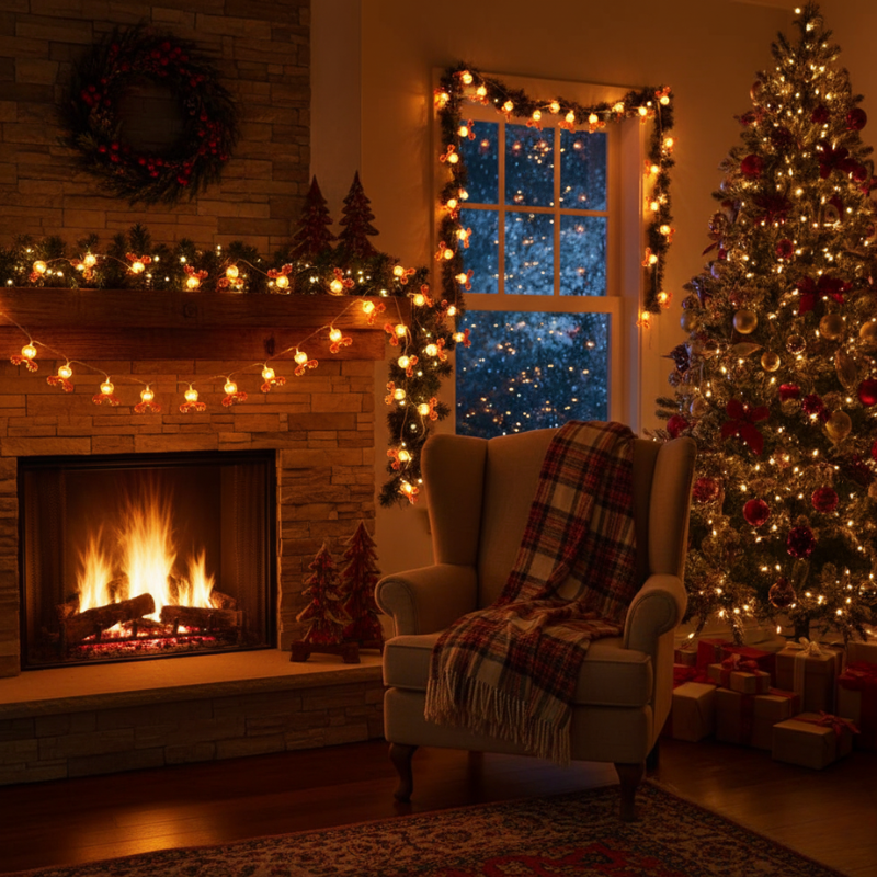 Guirlandes de Noël LED Rennes