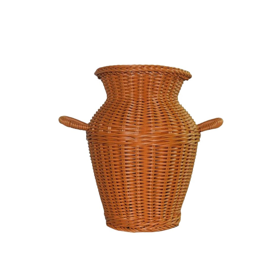 Vase en Osier Moderne à Double Oreille