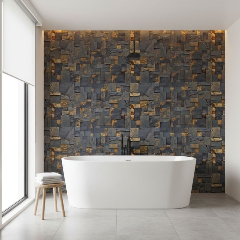 Panneau Mural PVC Effet Pierre Naturelle