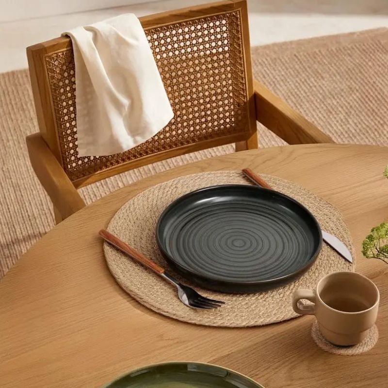 Set De Table Rotin Fait Main Texture Naturelle Et Durable 4 Pièces