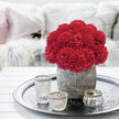 Fleur Artificielle Rouge Avec Pompon