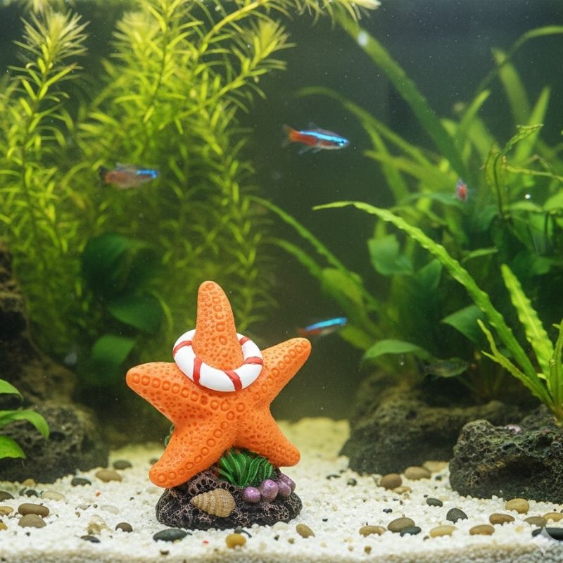 Décoration Terrarium En Étoile De Mer Avec Ornement Marin