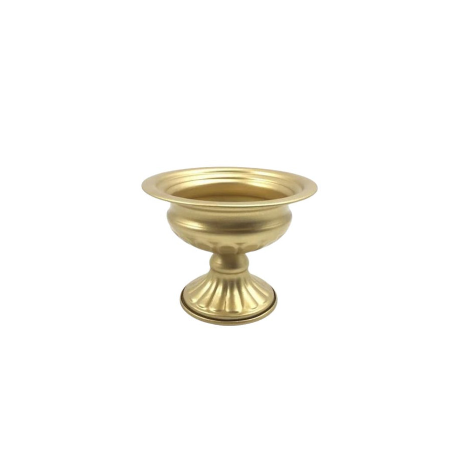 Vase Ancien en Métal Rétro pour Fleurs Séchées