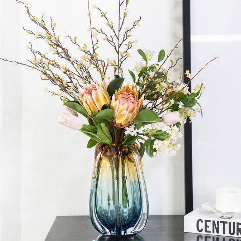 Vase Murrano en Verre Coloré