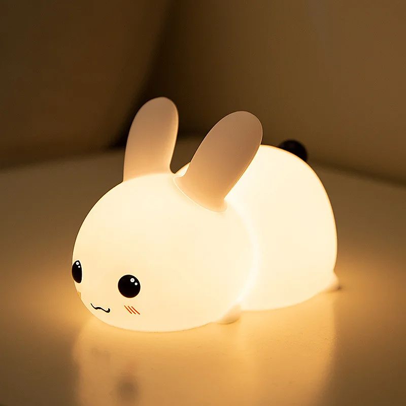 Lampe De Nuit Lapin En Silicone Rechargeable Pour Enfant
