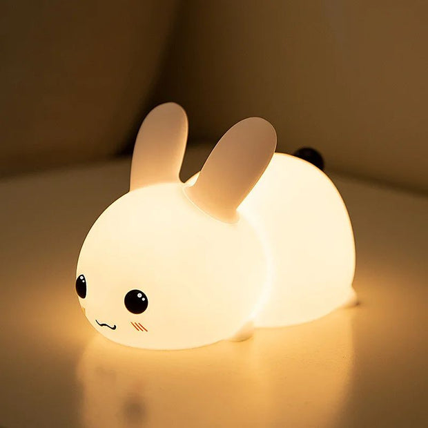 Lampe De Nuit Lapin En Silicone Rechargeable Pour Enfant