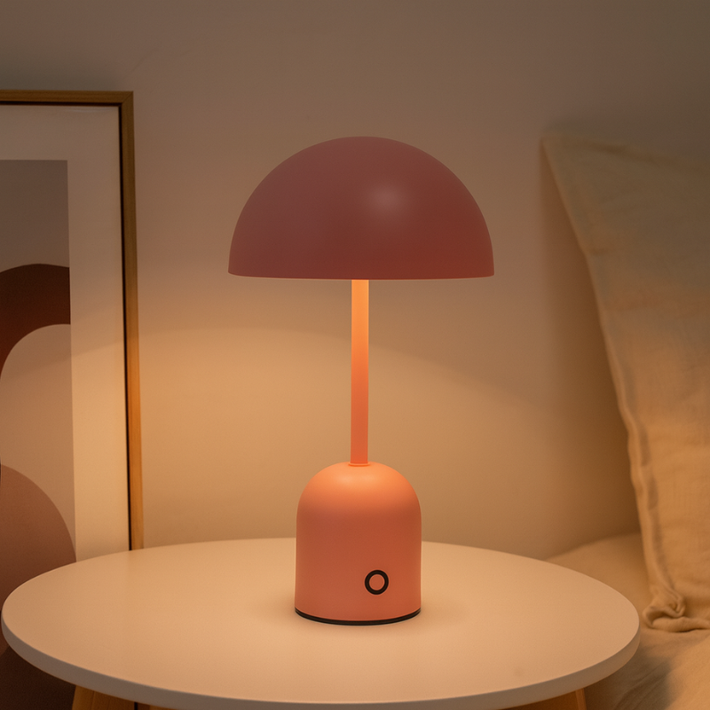 Lampe Champignon Rose Élégante Pour Décoration