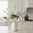 Fleur Artificielle Blanc Tiges Longues Style Naturel