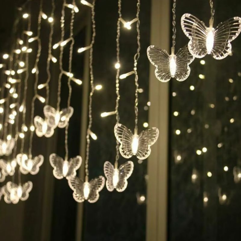 Rideaux Lumineux Guirlande Papillons LED