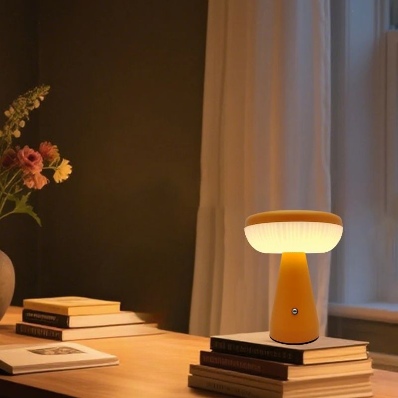 Lampe Champignon Année 70 Style Bauhaus Contemporain