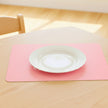 Set De Table Silicone Rose Avec Motif Mignon Et Doux