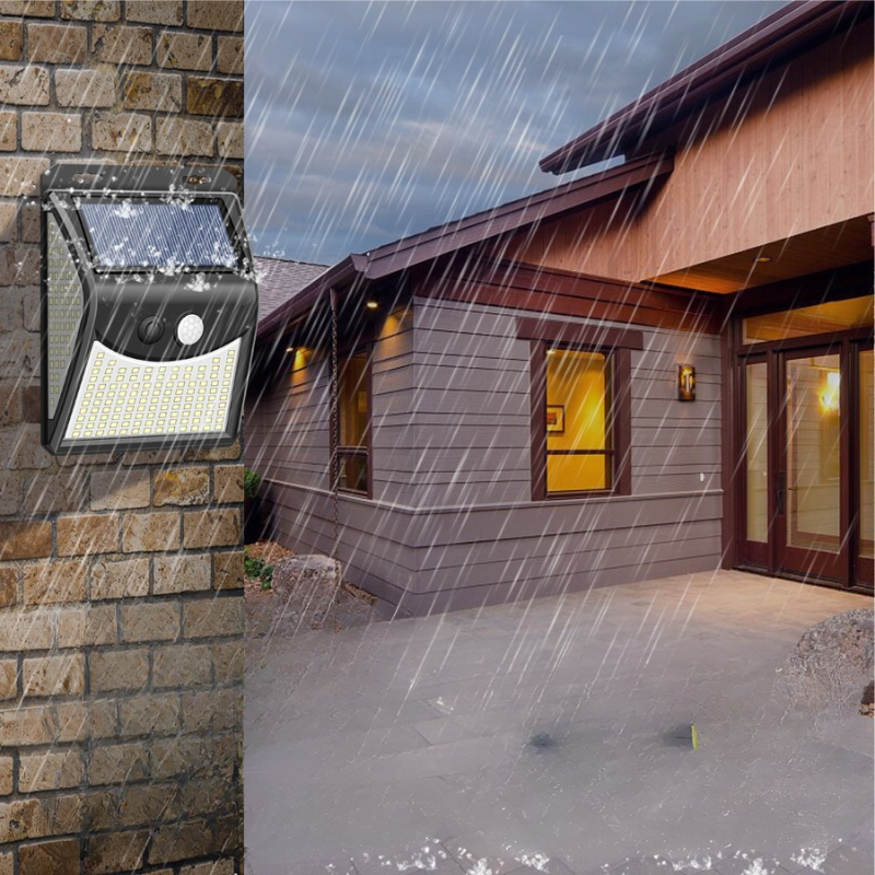 Appliques Murales Extérieures Étanches à Énergie Solaire 4 Modes