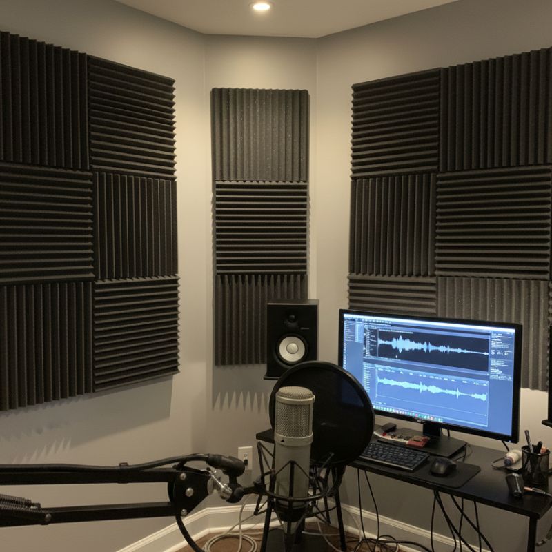 Panneau Mural Acoustique Avec Mousse Haute Densité 100 Pièces