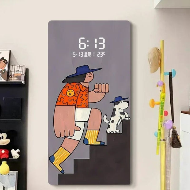 Horloge Numérique LED Murale Design Artistique