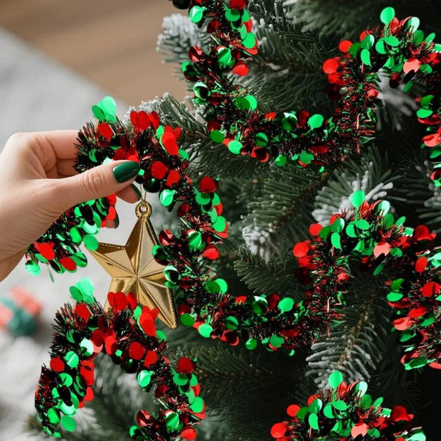 Guirlandes Pour Arbres De Noël Rubans Brillants
