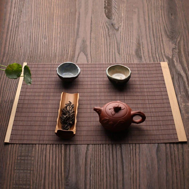 Set De Table Bambou Naturel Lavable Et Antidérapant