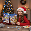 Calendrier De L’Avent Décoratif avec Cadeau Créatif Pour Noël