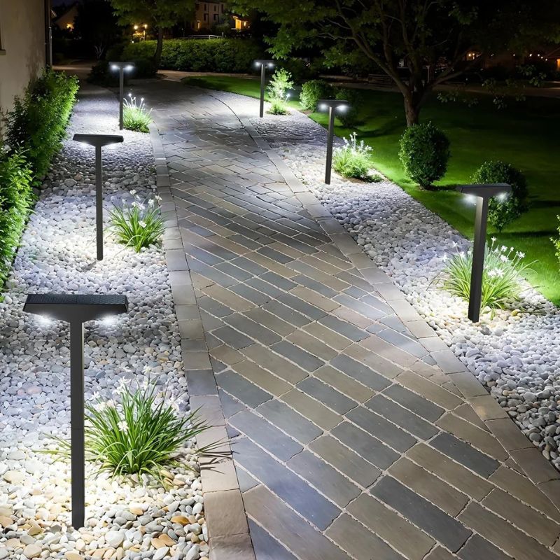 Bornes Lumineuses Solaires Design Minimaliste