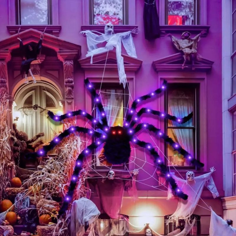 Décorations Halloween Araignée Lumineuse