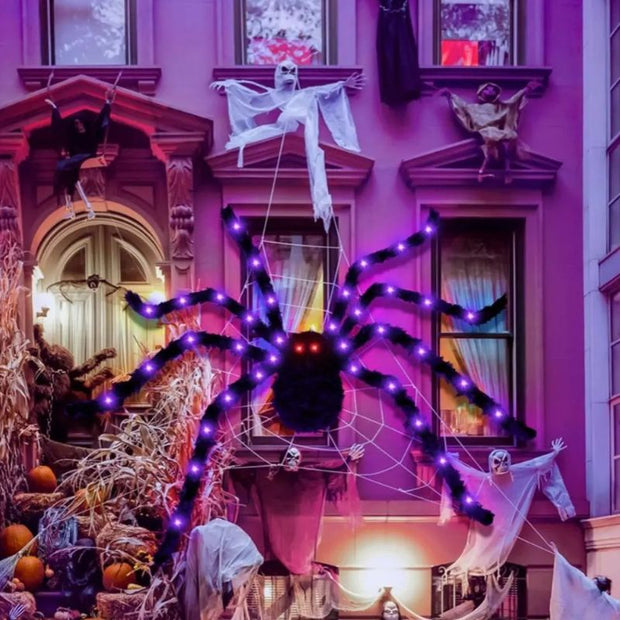 Décorations Halloween Araignée Lumineuse