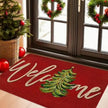 Décorations de Noël Tapis de Porte Sapin