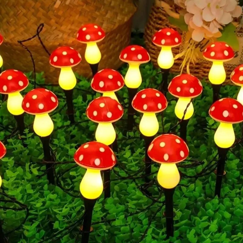 Lampe Champignon Egmont Toys Rouge Design Enchanté Lot de 8