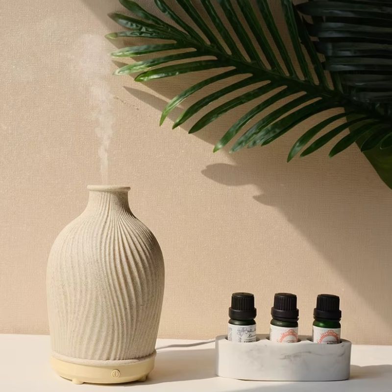 Diffuseur D’Huiles Essentielles Design En Céramique Forme De Vase