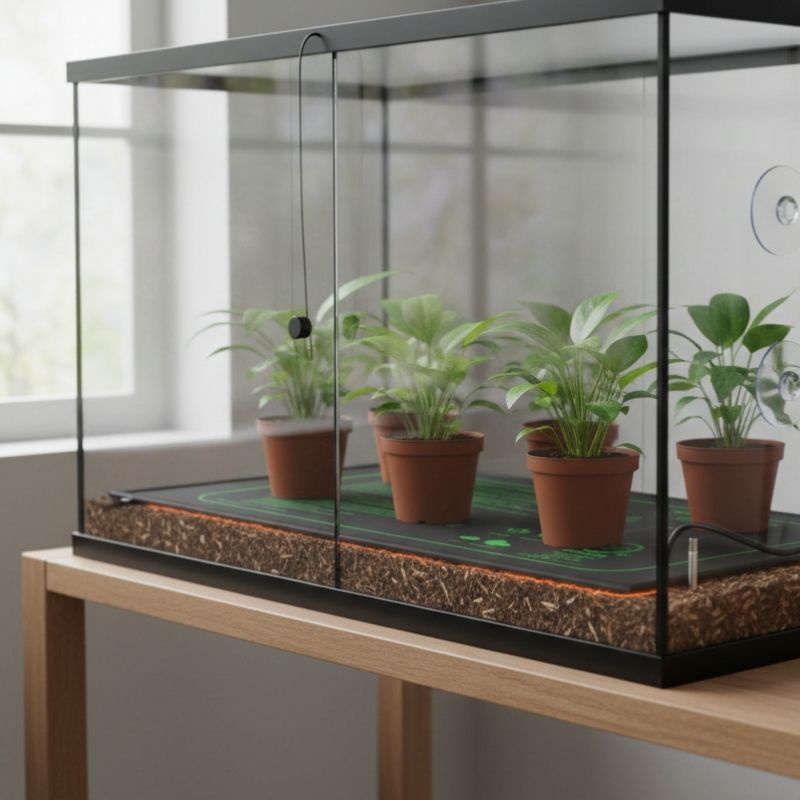 Tapis Chauffant Terrarium Avec Thermostat Numérique Réglable