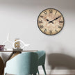Horloge Monde En Bois Avec Design Carte Géographique Vintage