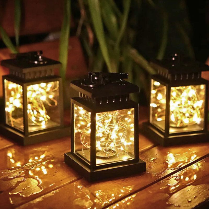 Lanternes Solaires Avec Guirlande Lumineuse LED