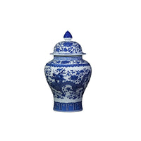 Vase Ming en Bleu et Blanc avec Motif Dragon