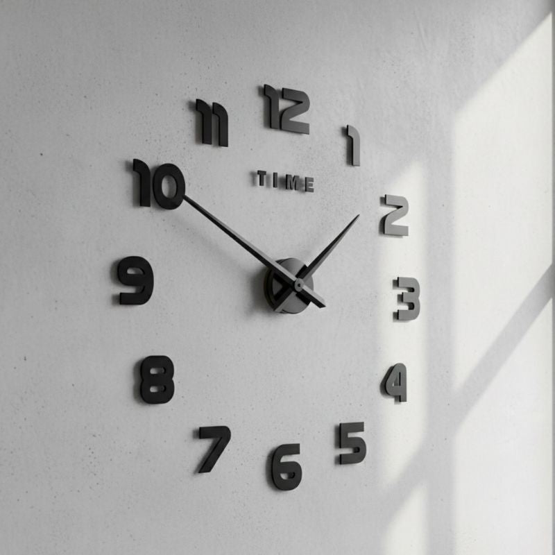 Grande Horloge Murale Moderne Style Luxe