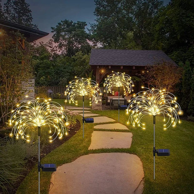 Luminaires Solaires Décoratifs Feu d’Artifice LED