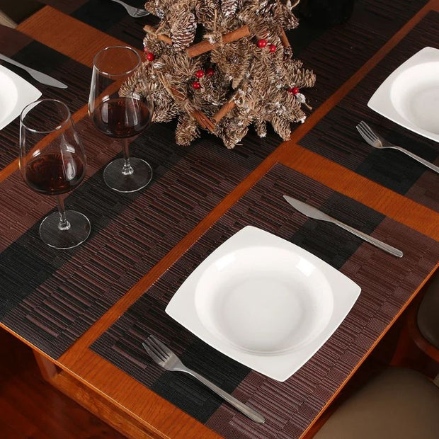 Set De Table Vinyle Dégradé Moderne Et Élégant 6 Pièces