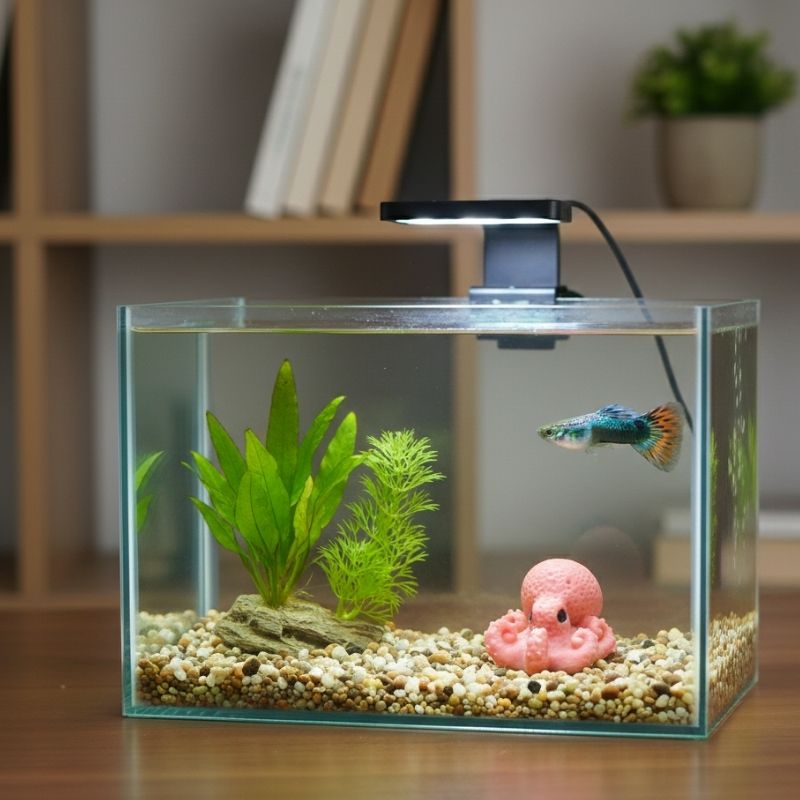 Décoration Terrarium Avec Figurine Pieuvre Miniature