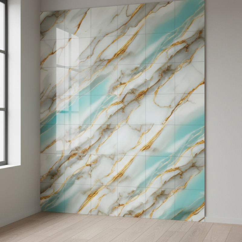 Panneau Mural PVC Avec Design Marbre Élégant