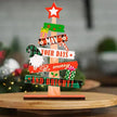 Sapin En Bois Décoratif Avec Texte Joyeux