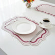 Set De Table Cuir avec Bord Ondulé