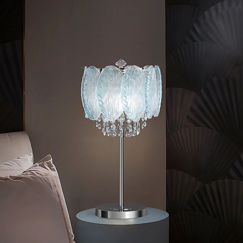 Éclairages De Table Modernes Avec Verre Sculpté